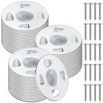 Board Fasteners Hardware Set 100 Pcs 1-1/4 Inch Stainless Steel Washers and 100 Pcs Screws for Fixing Fastening Installation